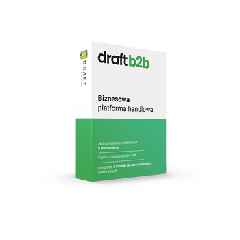 System B2B DraftB2B – oprogramowanie do sprzedaży hurtowej online w modelu licencji jednorazowej
