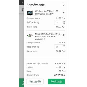 Sklep B2B – koszyk zamówienia, wybór magazynu i automatyczne obliczanie kosztów dostawy